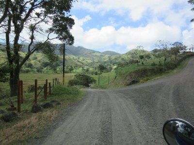 Hilly, dirt road with stunning scenery