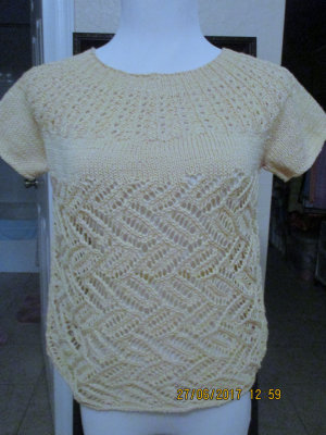 #289 Ivory summer cotton sweater