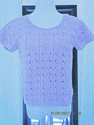#291 Lilac summer cotton sweater