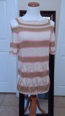#307 Multicolored cotton blend sweater