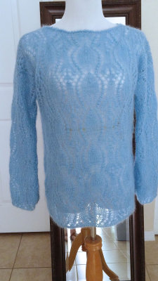 #310 Blue mohair sweater