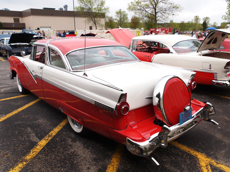 Here's A 56 Crown Victoria With Continental Kit And Skirts...A Great Pair Of Ford And Chevy