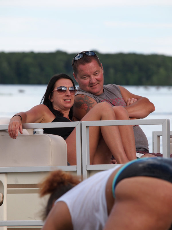 Love The Expressions On That Couple On The Boat...