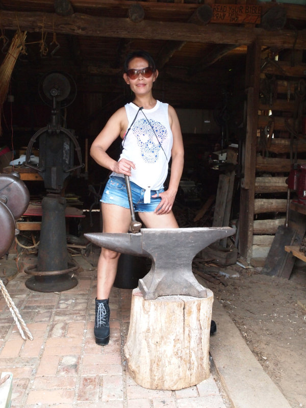 Eve's Going To Do Some Blacksmithing Before We Go...