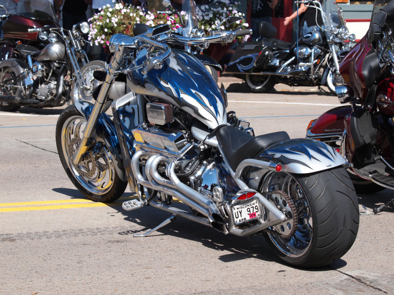 One Of Several Bikes With V8 Car Engines...