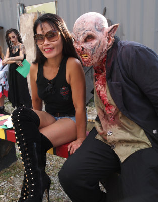 That's Greg Schroeder with make-up by Lance Williams...