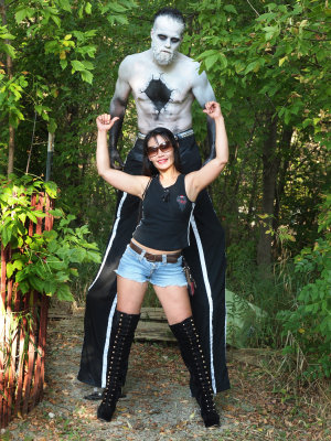 Here's Eve With Yet Another Monster...