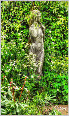 A Statue in the White Garden