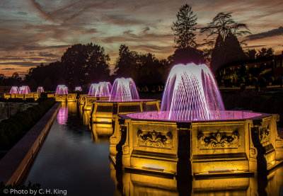 Longwood's Basket Weave Fountains