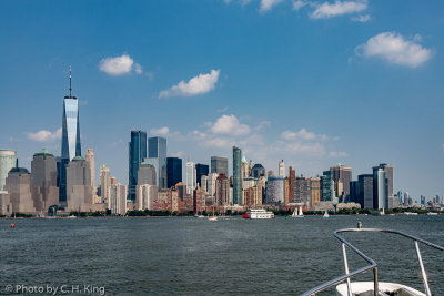 New York skyline across the Hudson River