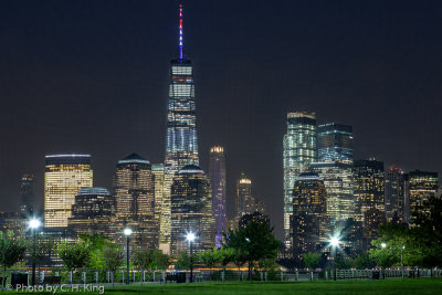 Lower Manhattan at night 1