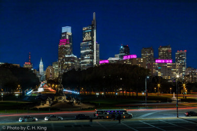 Philadelphia Night Cityscape