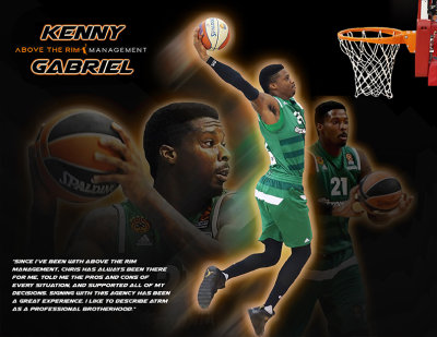 Above The Rim Management-Kenny Gabriel Poster