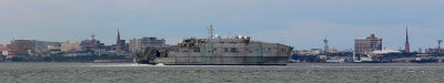 EE5A1722 USNS Spearhead and Charleston skyline.jpg