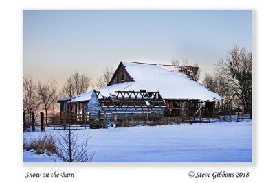 Snow on the Barn