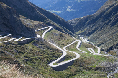 Driving through the Alps