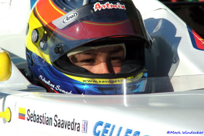 9th  Sebastian Saavedra,   Gelles Racing   (5th-Race 2)