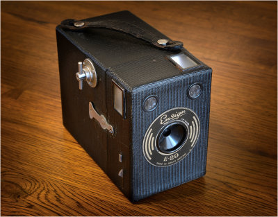 Ensign E-29 box camera, 1930's.