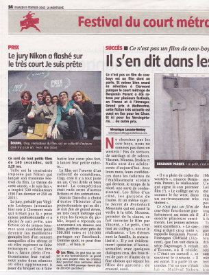 Article de La Montagne - page 14 - 9 fevrier 2013