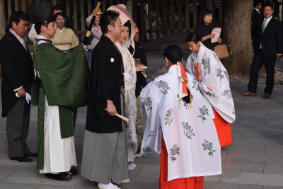 Japanese wedding, Meji shrine
