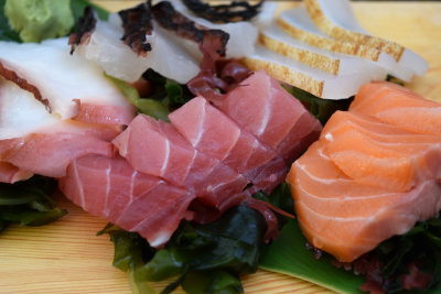Raw fish for lunch, Naha