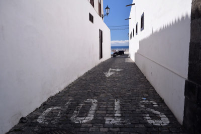 Street towards the sea, Garachico