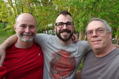 Paul, Kevin and me on the deck overlooking the Edisto