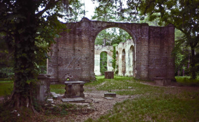 1982-Aug-Old Sheldon Church ruins