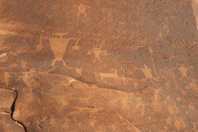 Petroglyphs along the Colorado River