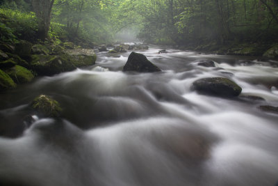 Wading the Oconaluftee