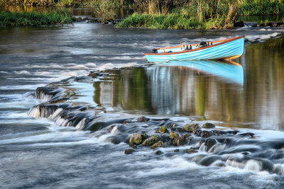 Blue Boat Marooned