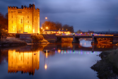 HAPPY NEW YEAR - Bunratty Castle at Night