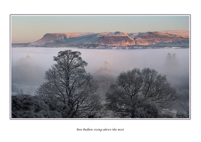  Ireland - Co.Sligo - Ben Bulben rising above the mist 