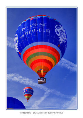  Switzerland - Chateau dOex - Hot Air Balloon Festival  