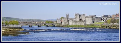  Ireland - Limerick - St Johns Castle and River Shannon. 