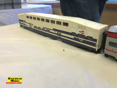 New from Athearn HO: patched ex-Metrolink Caltrain Bombardier Cars