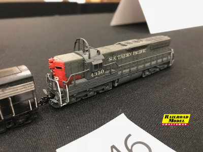 N scale SD9E with icicle breakers by Ken Harstine.