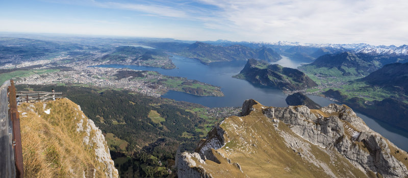 Mount Pilatus with Lake Lucerne