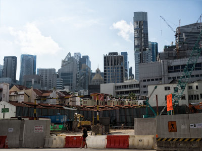 Singapore always under construction.