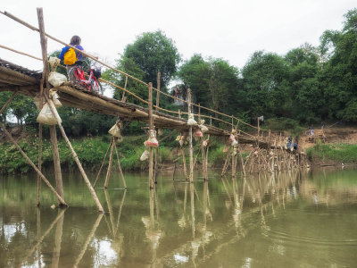 Passing Nam Khan river