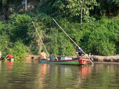 Boat trip along the Mekong river