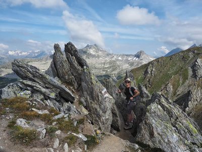 Climbing the rocks