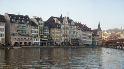 Sunny winter day in Lucerne