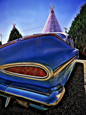  A genuine icon on Route 66, the 1950 Wigwam Motel