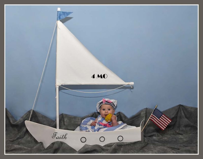Littlest Sailor, with her Fishie