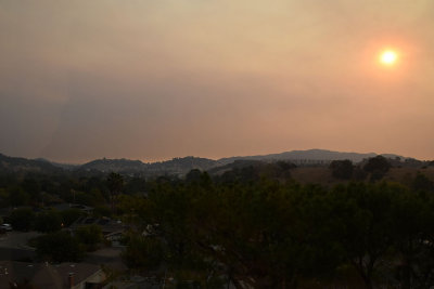 Looking Out Our Kitchen Into Smoke