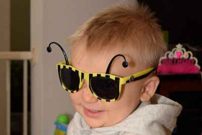 Brother with Bee Glasses