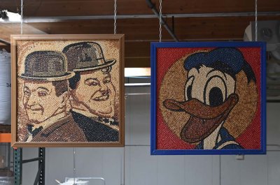 Jelly Bean Art - Laurel & Hardy, Donald