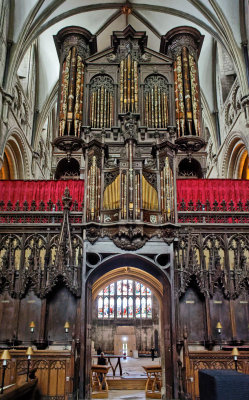 The organ from the chancel