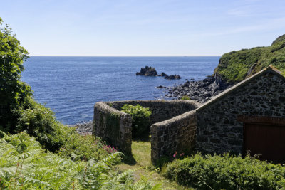 Poltesco capstan house and cove from the north